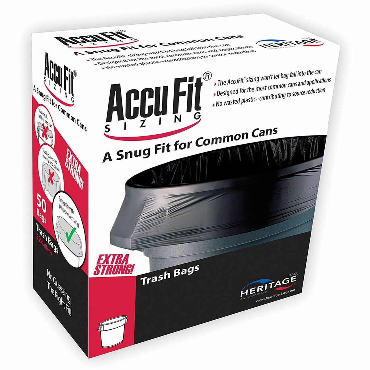 Liner Can 44Gal Black 55Lb