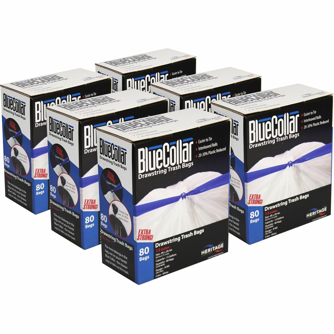 Liner Can 13Gal White 45Lb