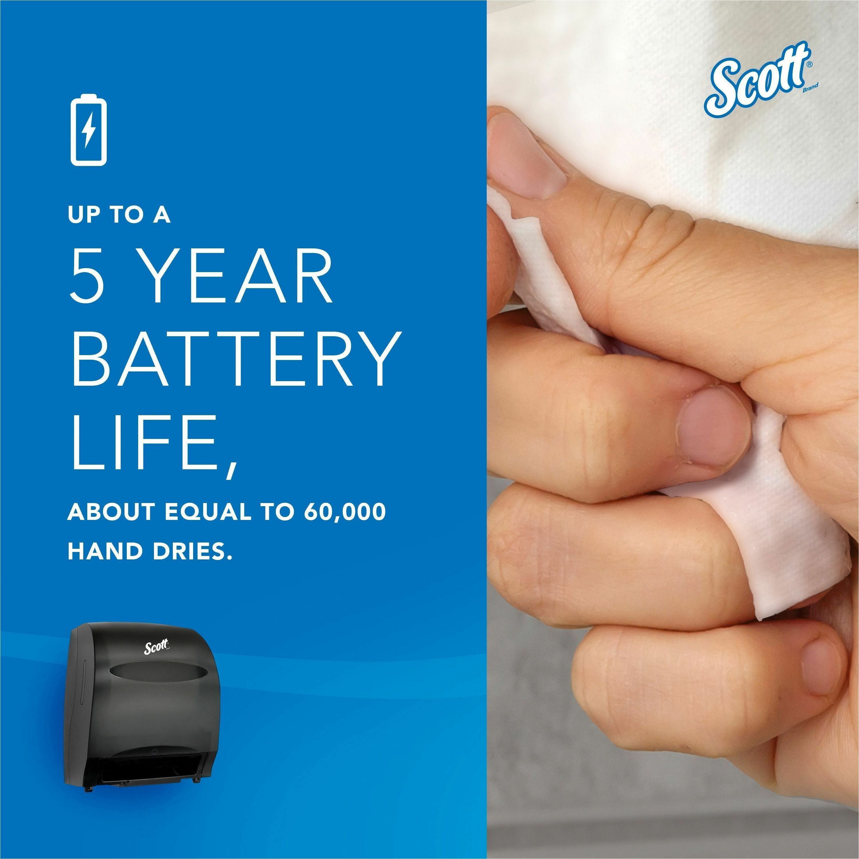 Scott Essential Automatic Hard Roll Towel Dispenser - bottom