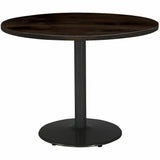 KFI 36" Round Vintage Wood Top Table