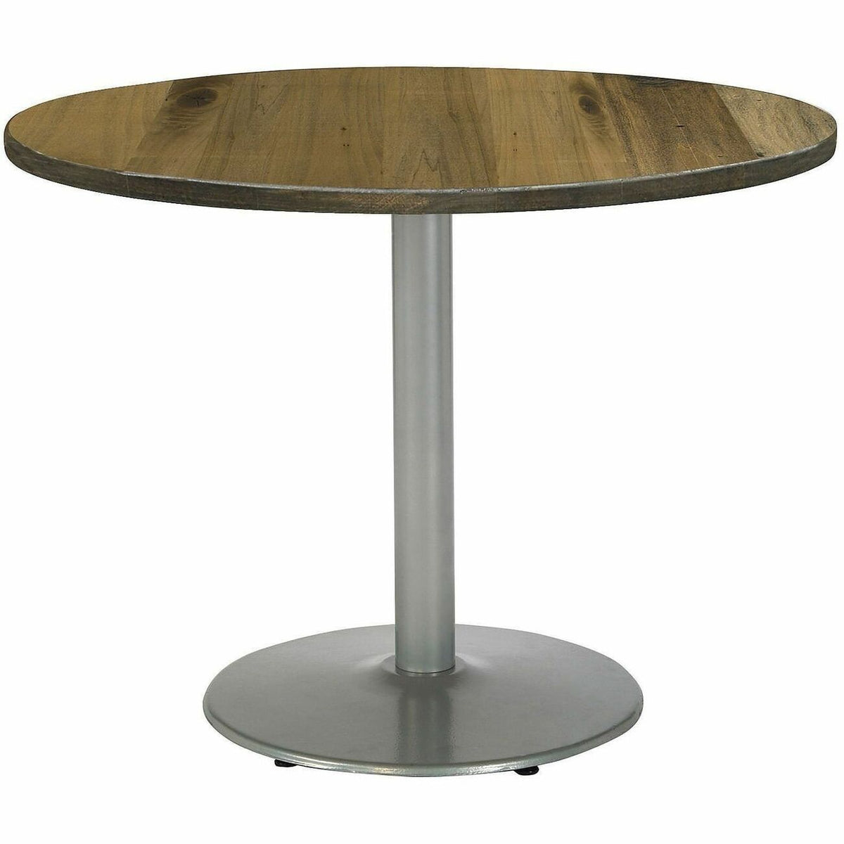 KFI 36" Round Vintage Wood Top Table