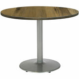 KFI 42" Round Vintage Wood Top Table