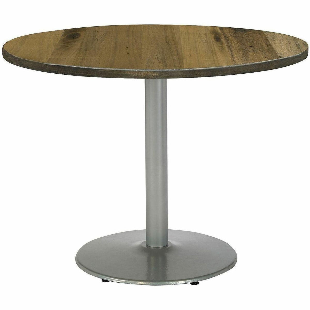 KFI 42" Round Vintage Wood Top Table