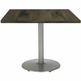 KFI 30" Square Wood Pedestal Table