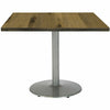 KFI 30" Square Wood Pedestal Table