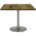 KFI 30" Square Wood Pedestal Table