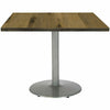 KFI 42" Square Wood Pedestal Table