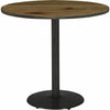 KFI 30" Round Vintage Wood Top Table
