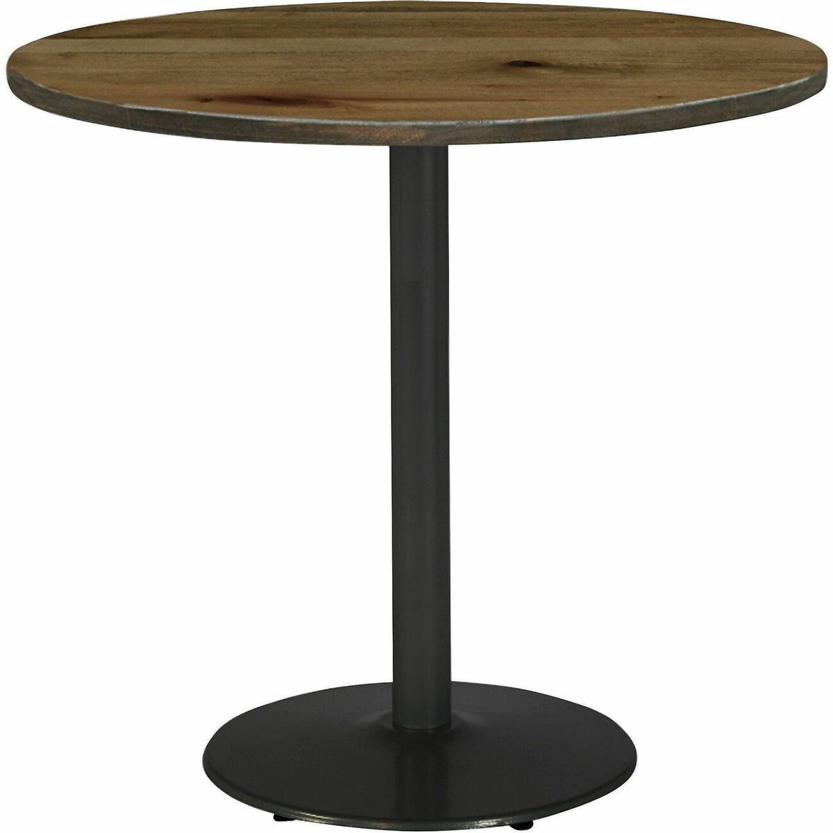 KFI 30" Round Vintage Wood Top Table