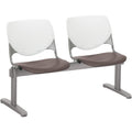 Beamseat 2Seat White Brown