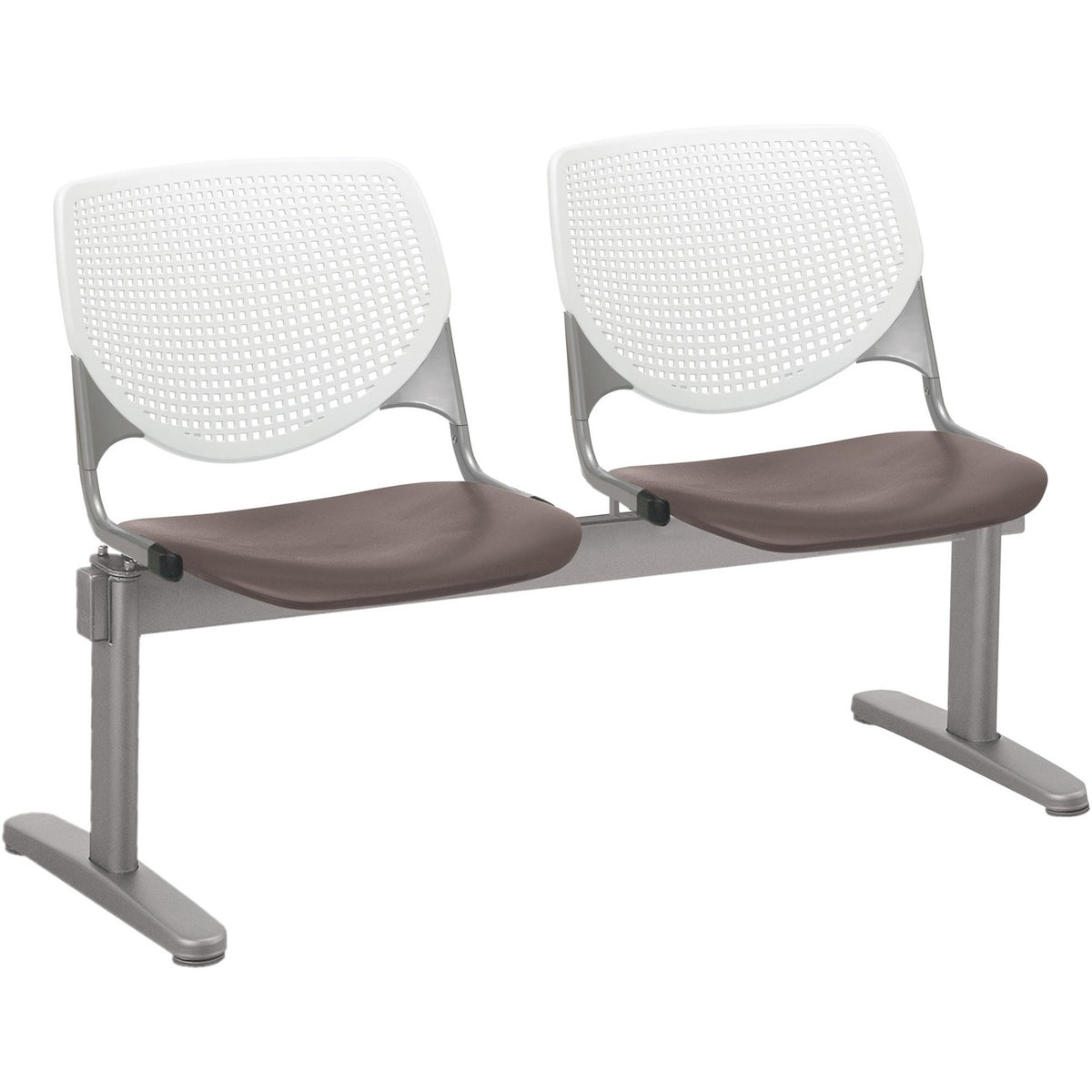 Beamseat 2Seat White Brown