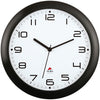 Clock Wall Silent D12 Blk