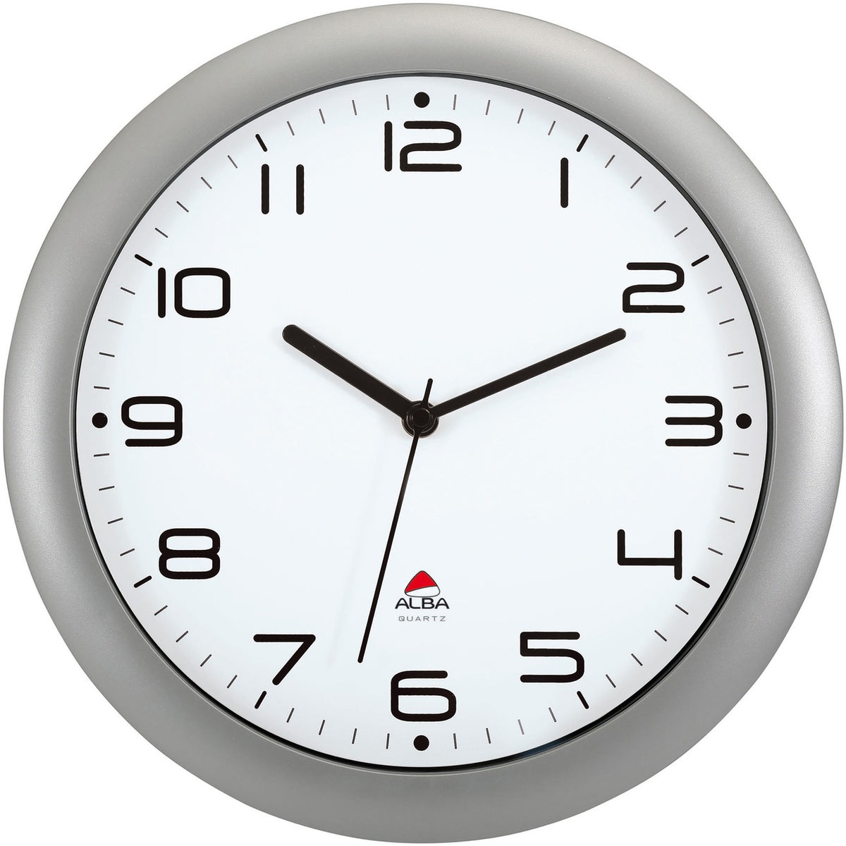 Clock Wall Silent D12 Gray