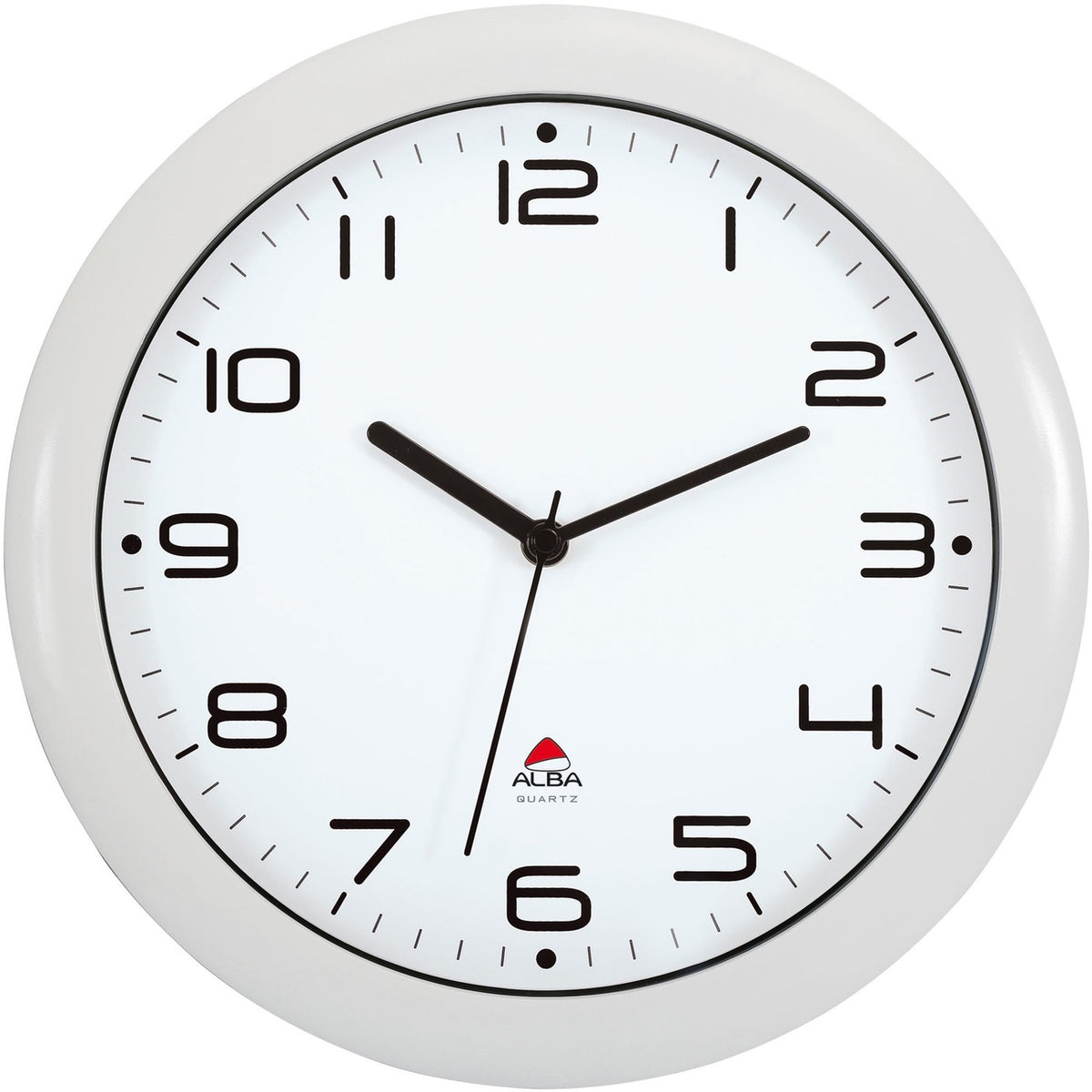 Clock Wall Silent D12 Wht