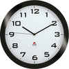 Clock Wall Silent D15 Blk