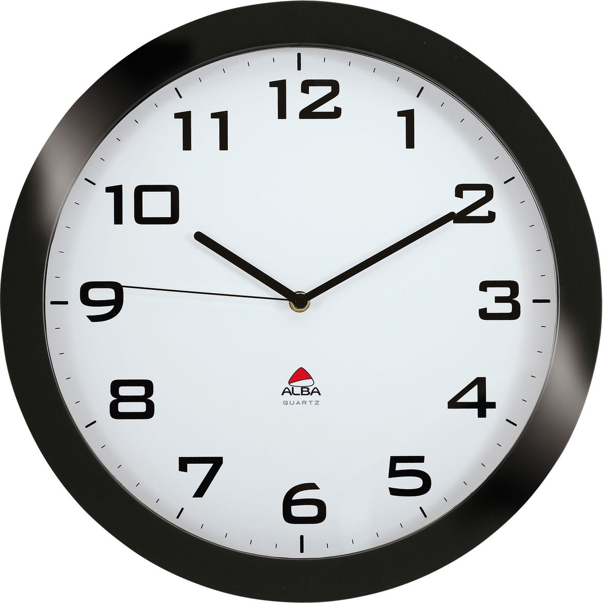 Clock Wall Silent D15 Blk