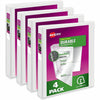 Avery Binder Dv 1" White 4Pk