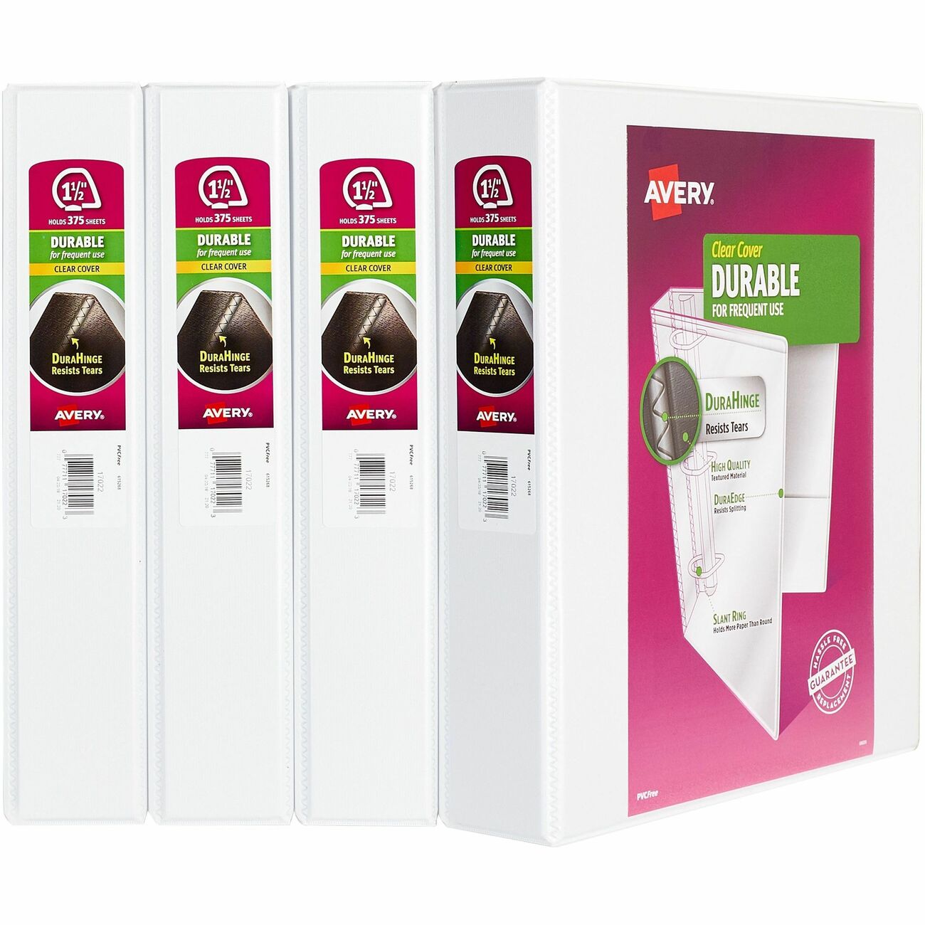 Avery Binders Dv 1.5 White 4Pk