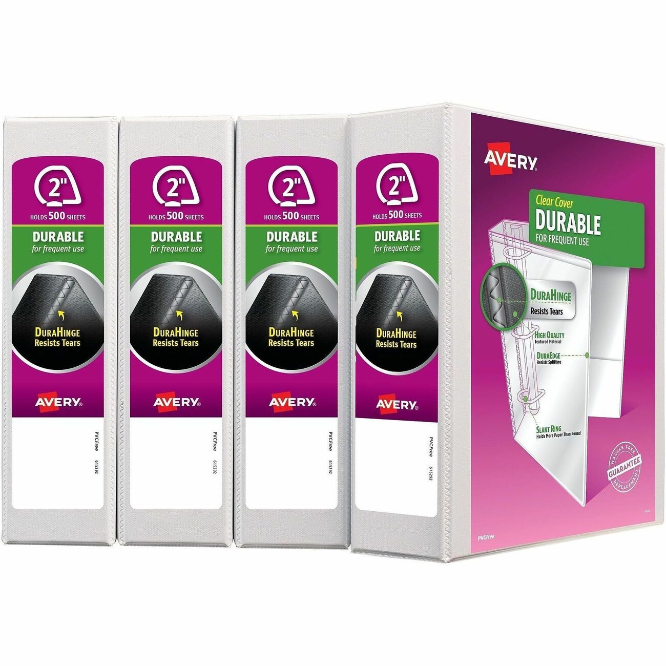 Avery Binder Dv 2 White 4Pk