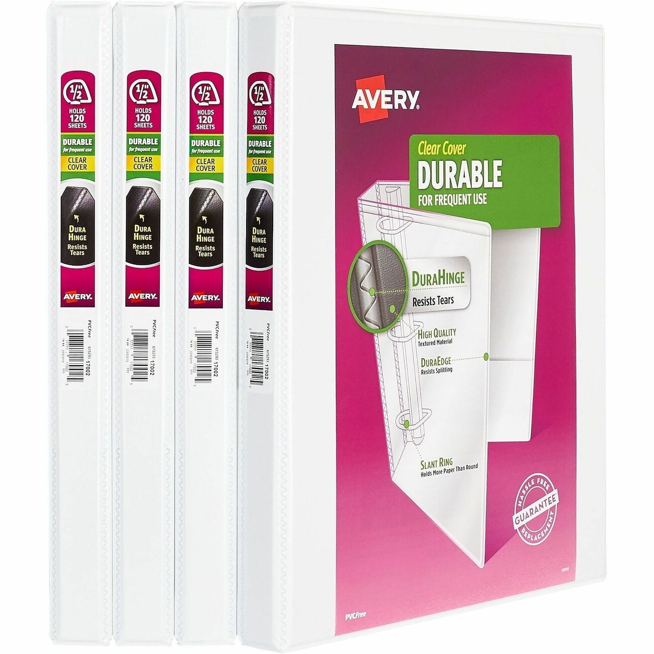 Avery Binder Dv .5 White 4Pk