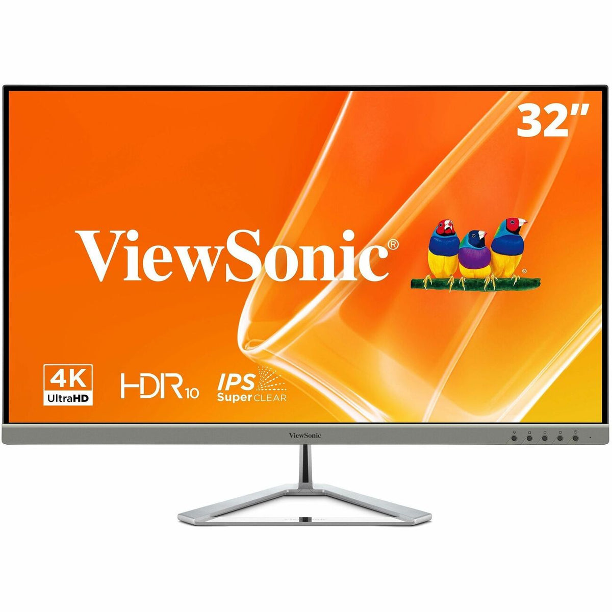 ViewSonic Entertainment VX3276-4K-mhd 32" Class 4K UHD LED Monitor - 16:9 - Silver