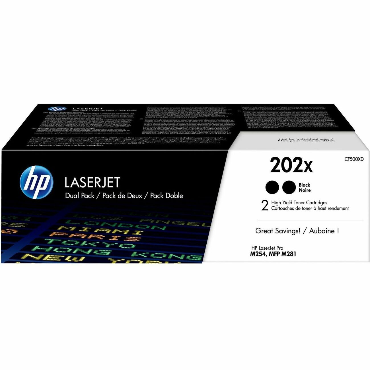 HP Crtdg Lsr Hp 202X Bk 2Pk