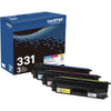 Brother Crtdg Lsr Tn331 C M&Y 3Pk