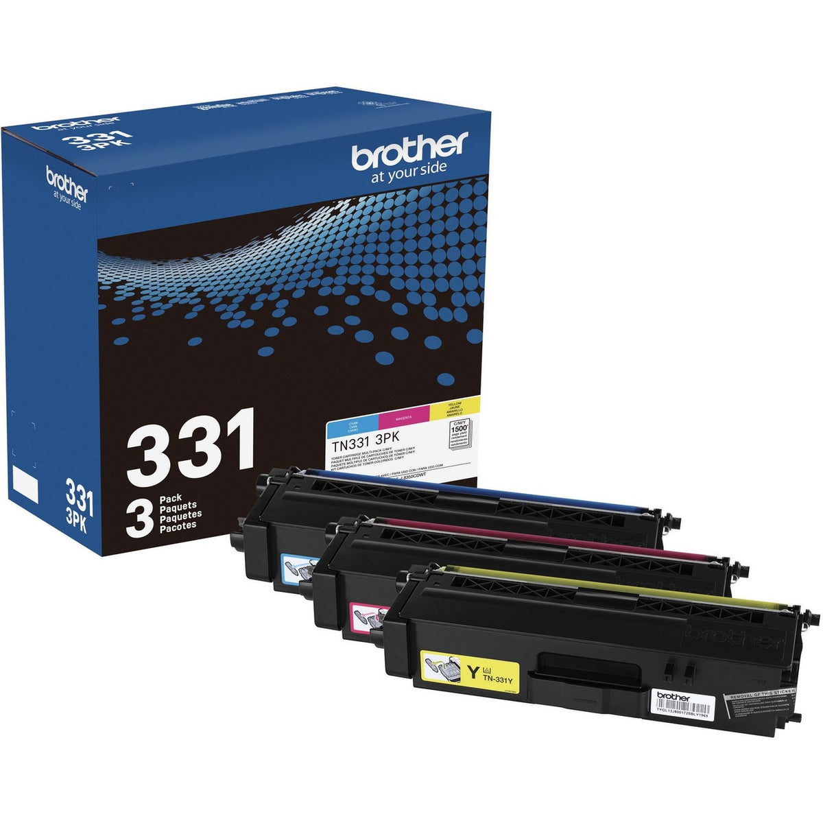 Brother Crtdg Lsr Tn331 C M&Y 3Pk