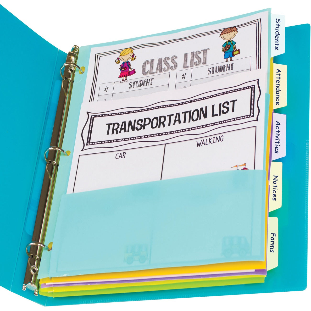 C-Line Divider 5Tab Mltipkt Ast