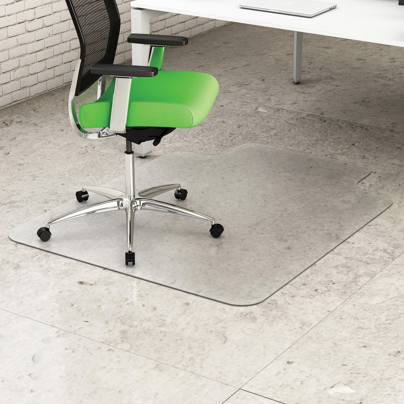 deflecto Mat W/Lip Erthsrc 45X53