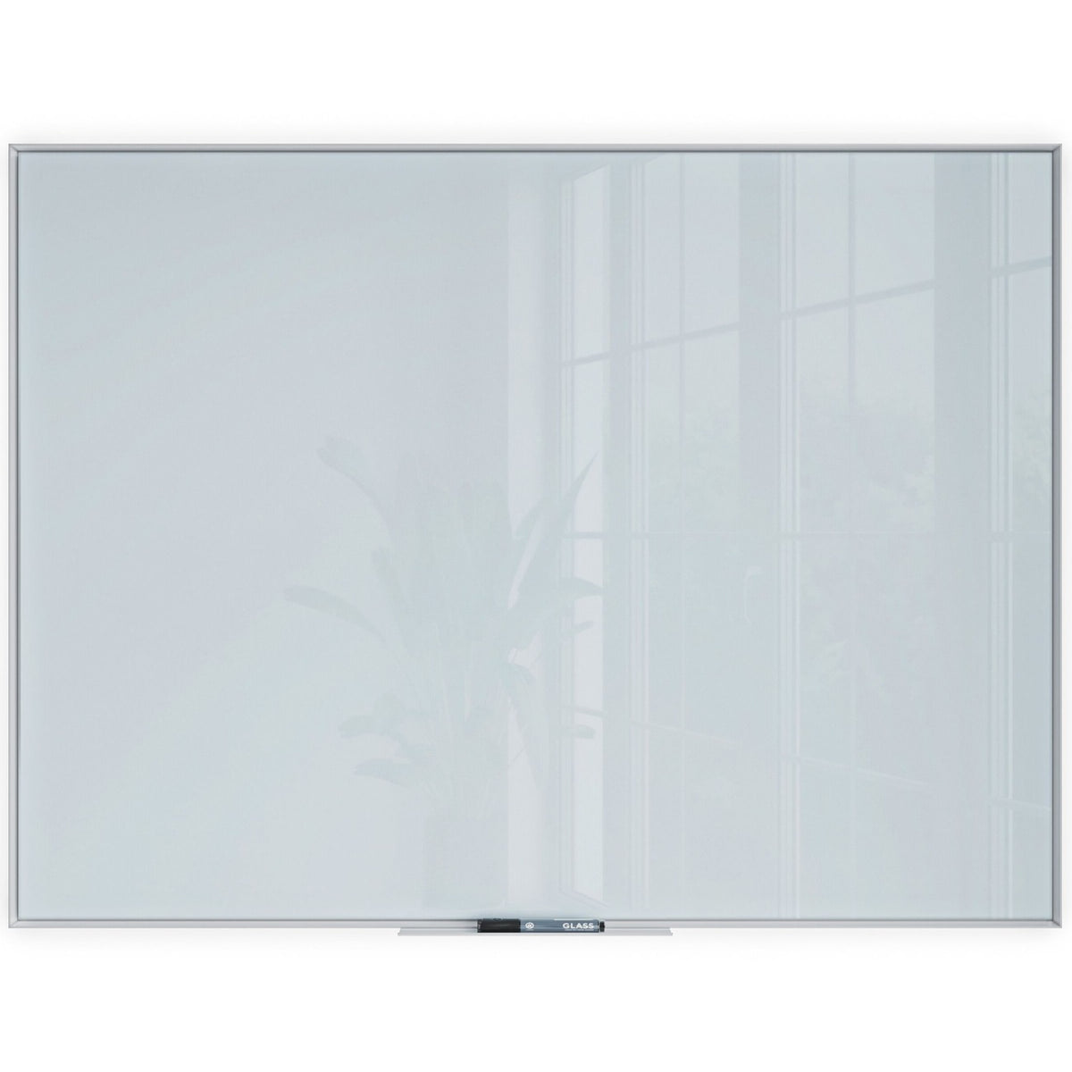 U Brands Glass Non-Magnetic Dry-Erase Board