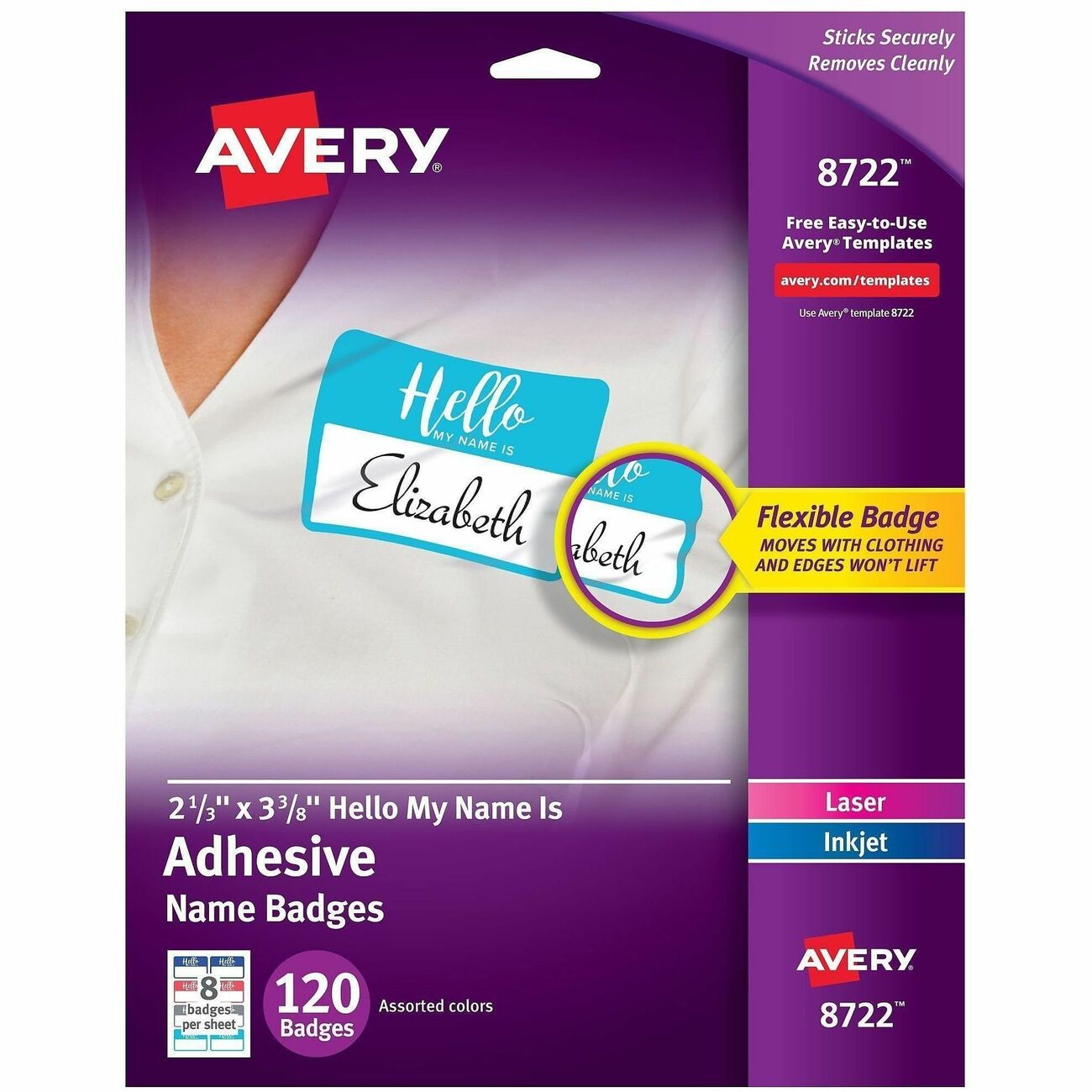 Avery Tag Hello Rem Asst 120Pk