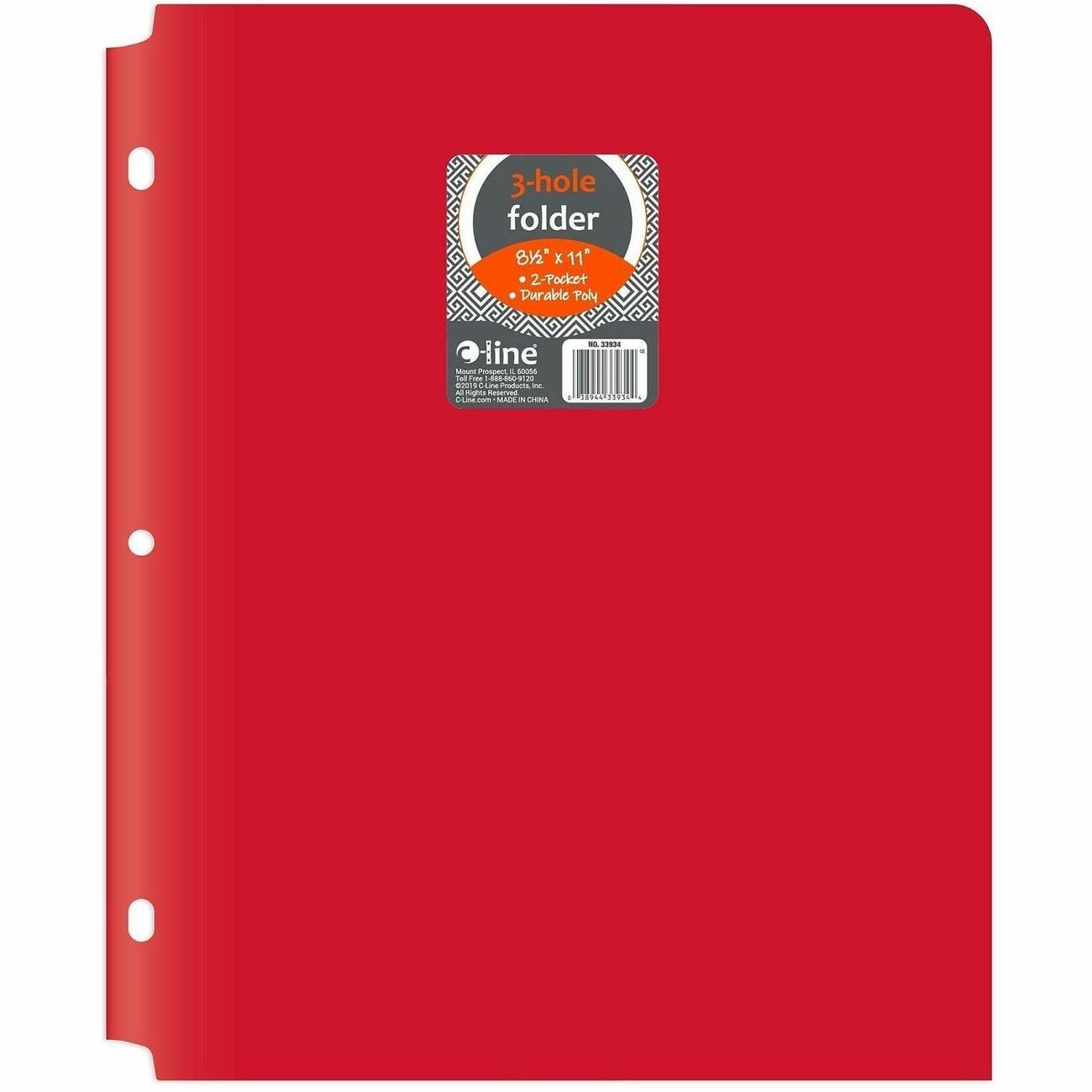 C-Line Portfolio Poly Hvywt 3Hl Rd