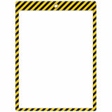 C-Line Safety Striped Shop Ticket Holders
