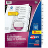 Avery Divider Ri Months B&W 6Pk