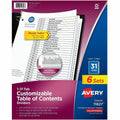 Avery Divider Ri 1-31Tab BW 6Pk
