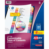Avery 1-31 Dividers, 31 Tabs, Ready Index (6 Sets of 11831)