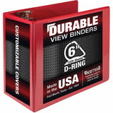 Samsill Nonstick 6" Locking D-Ring View Binder