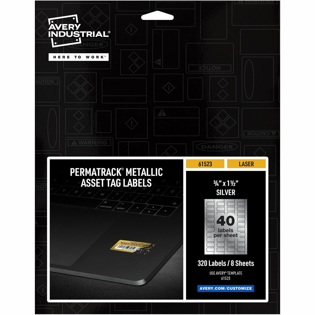 Avery Label Tag Metlc Slv 320Pk