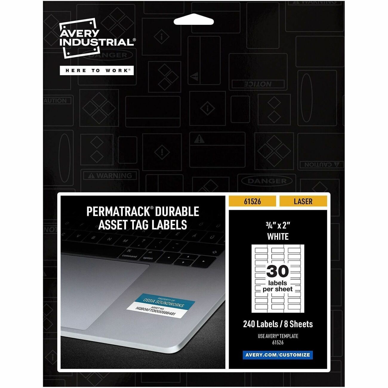 Avery Tag Asset Dstrcbl We 240Pk