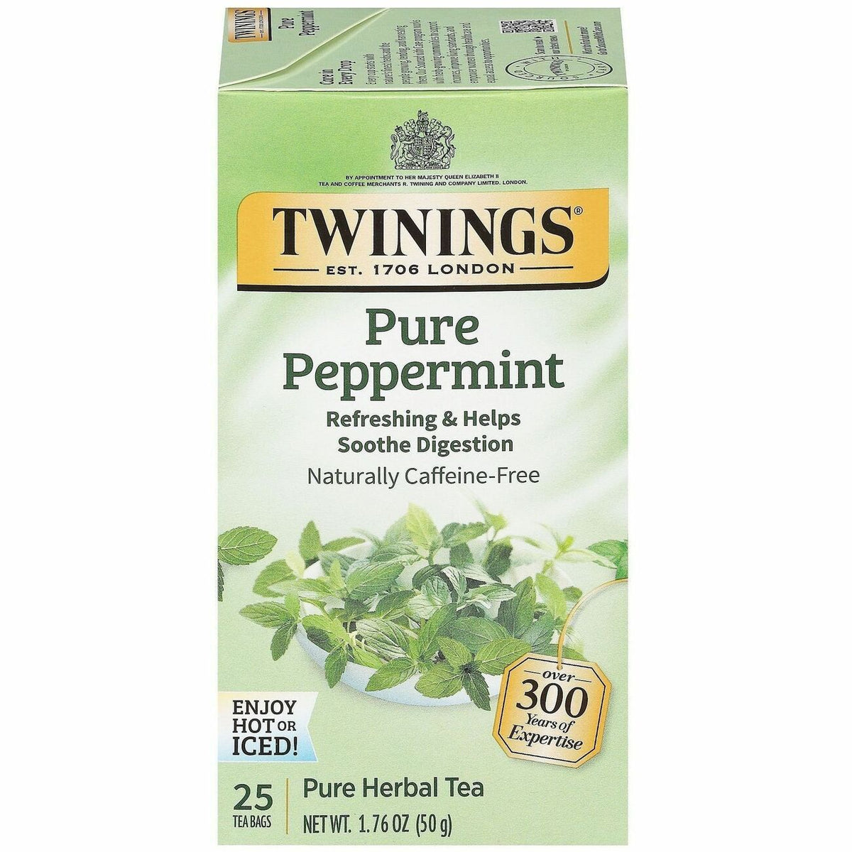 Twinings of London Pure Peppermint Herbal Tea Bag
