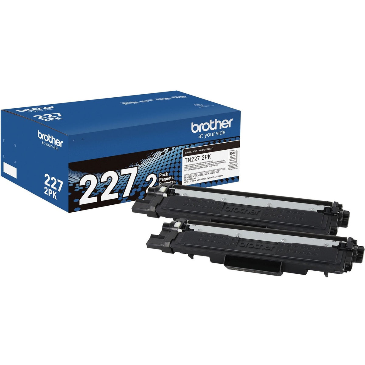 Brother Crtdg Lsr Tn227 Bk 2Pk
