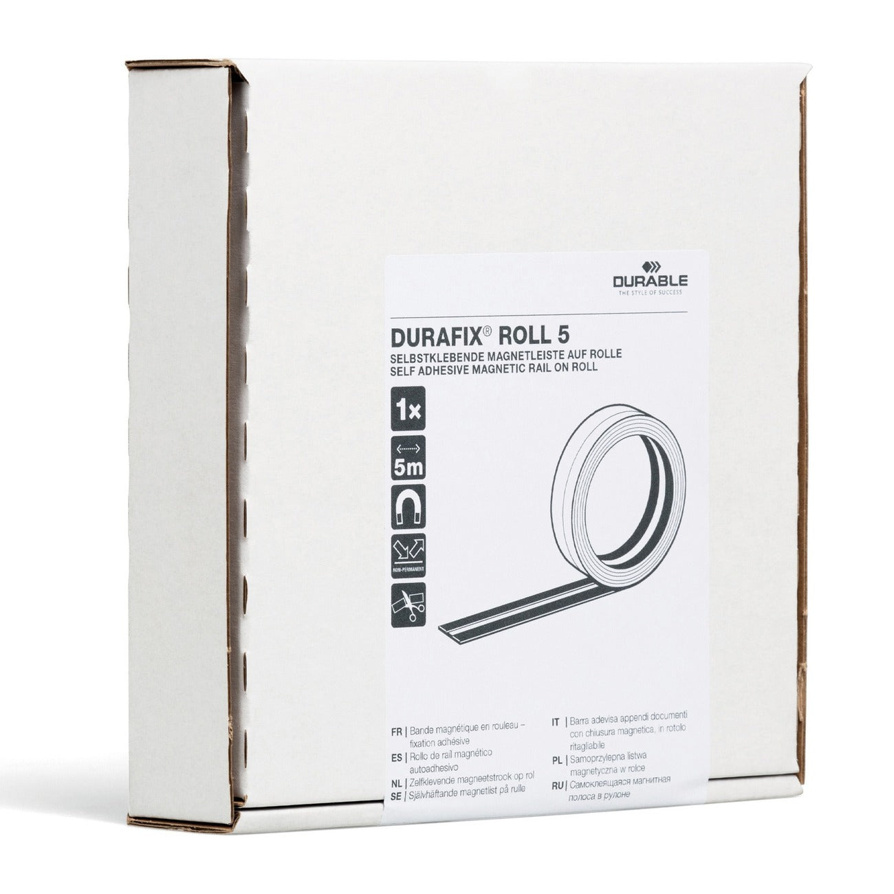 Durable Roll Magstrip Cuttosize Blk