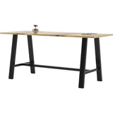 KFI Midtown Solid Wood Top 41"H Table