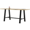 KFI Midtown Solid Wood Top Cafe Table