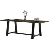 KFI 36x96" Solid Wood Top Midtown Table