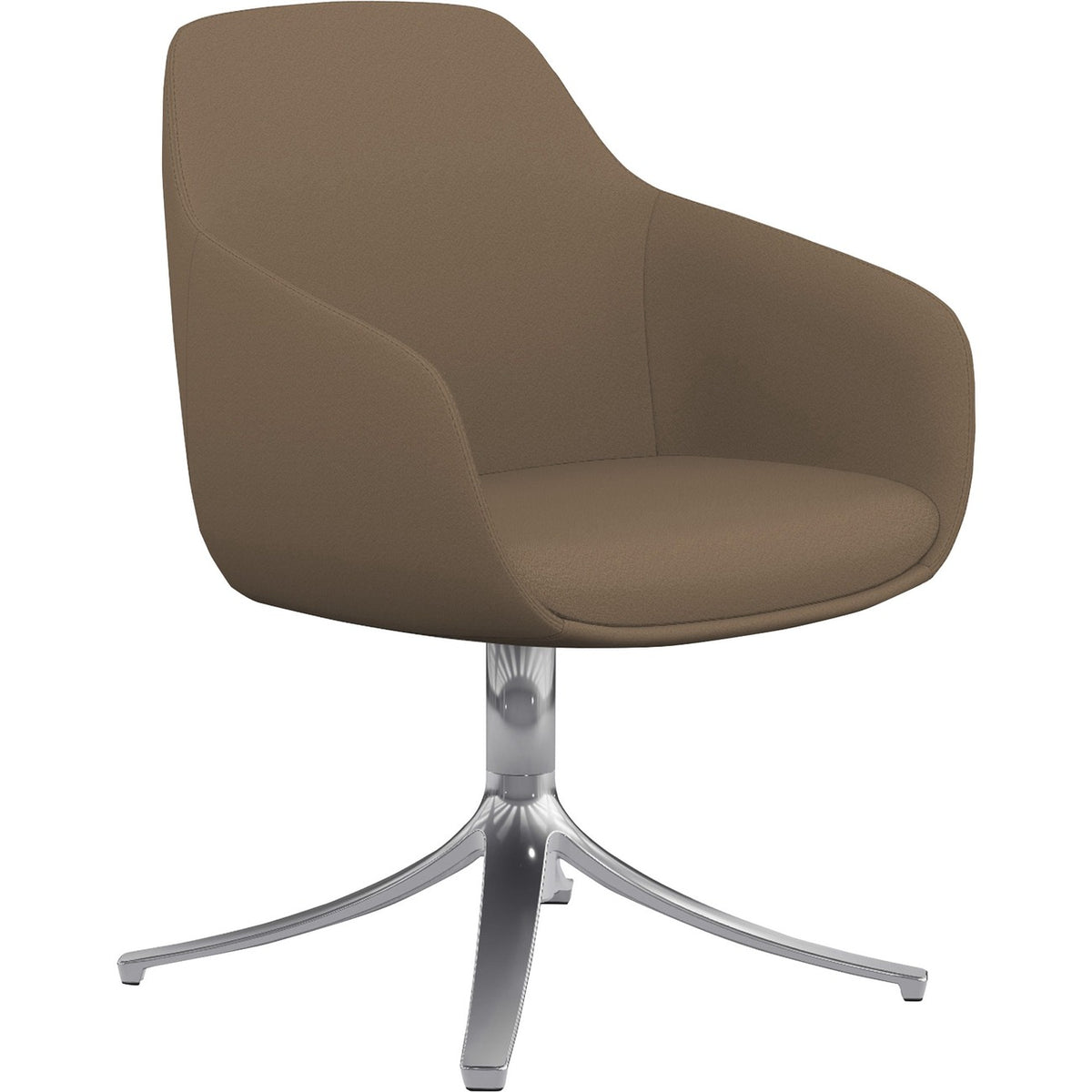 9 to 5 Seating Lilly Swivel Base Fabric Lounge Chair