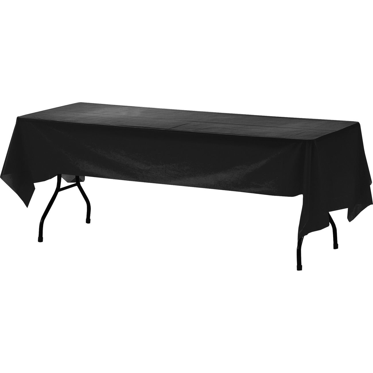 Genuine Joe Tablecover Plastc 54X108 Bl
