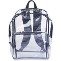 Tatco Clear Backpack, Notebook Carrying Case, Black Trim