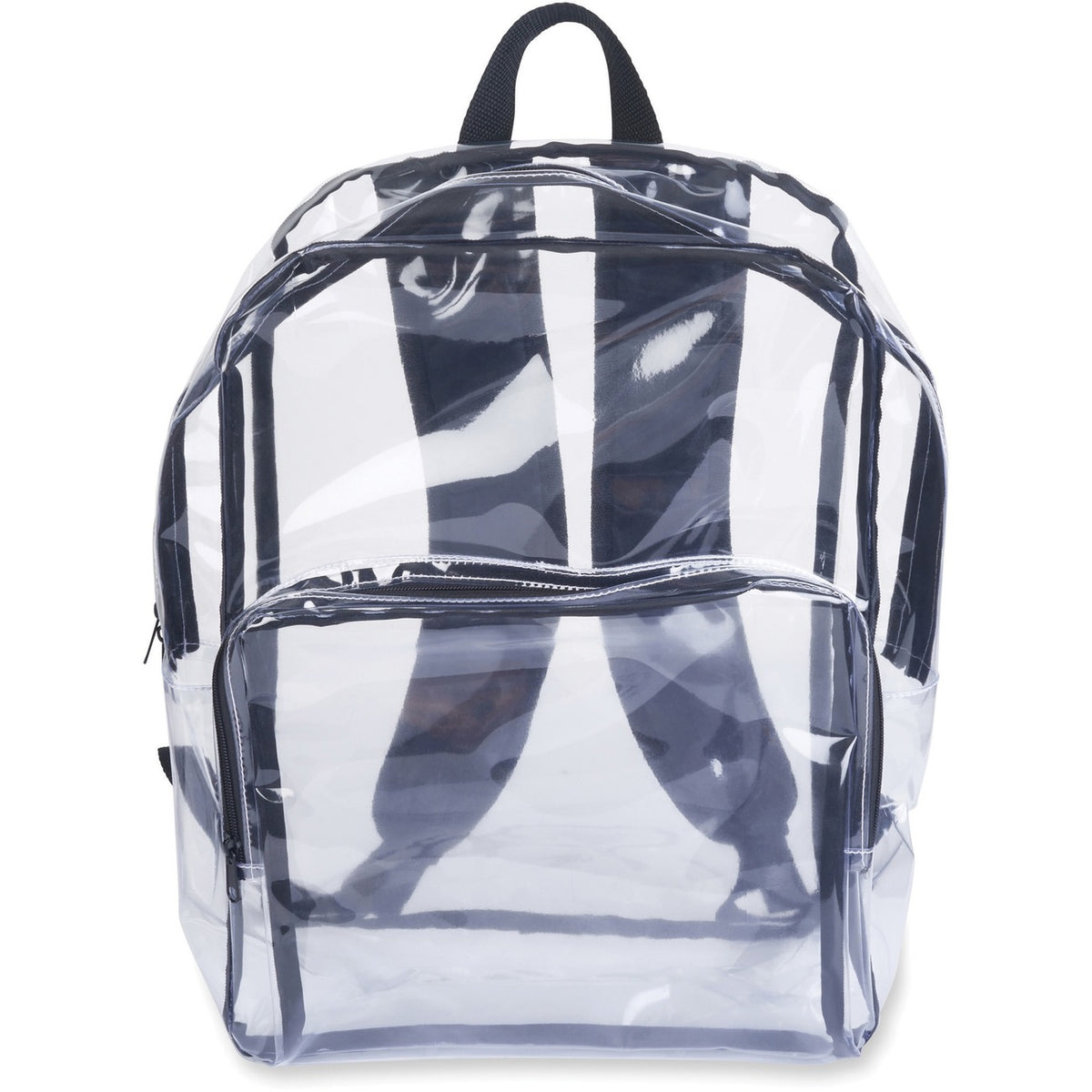 Tatco Clear Backpack, Notebook Carrying Case, Black Trim